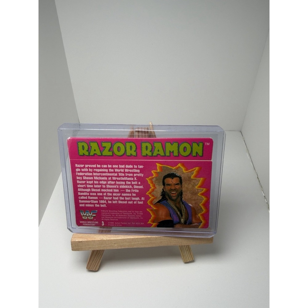 1995 Action Packed WWF - Razor Ramon #3 - Picture 2 of 2